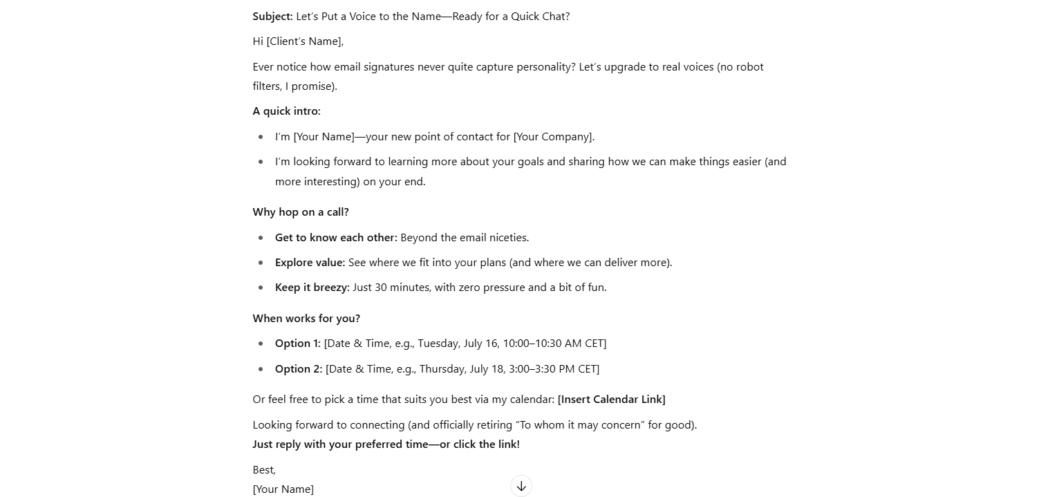 email example