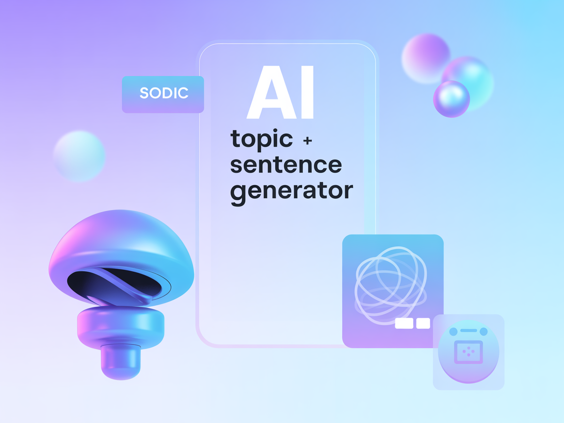 AI Topic Sentence Generator