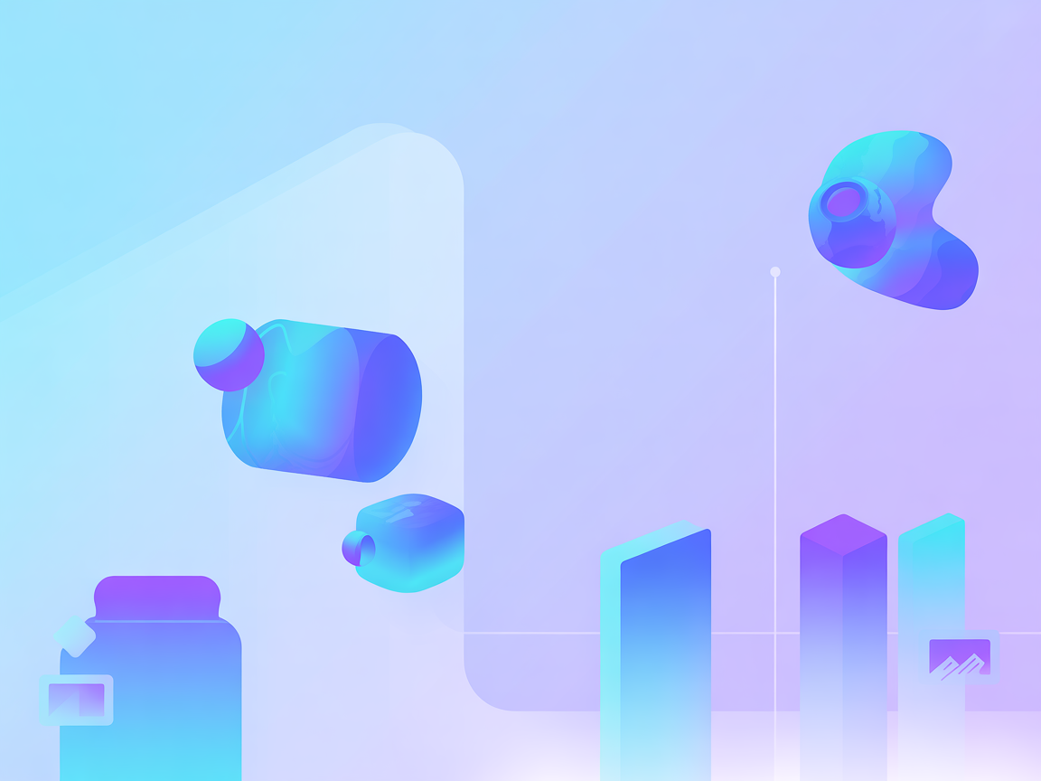 Vector image showing automated cloud operations with symbols