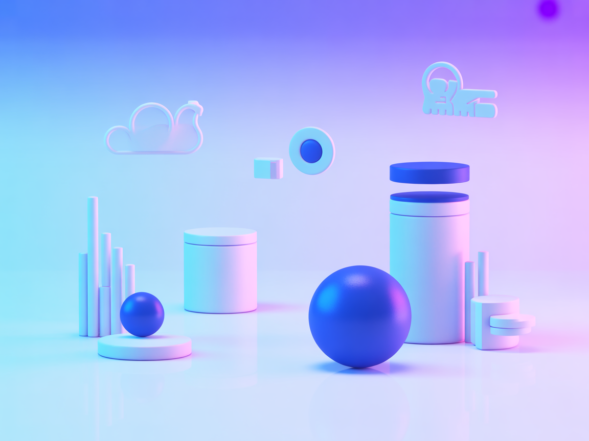Minimalist AI workflow integration illustration