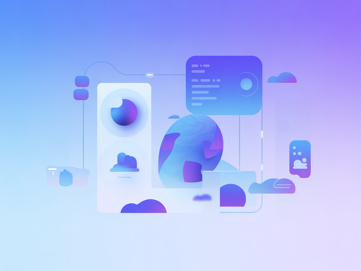 Minimalist SaaS vector with AI, books, and conversation bubbles