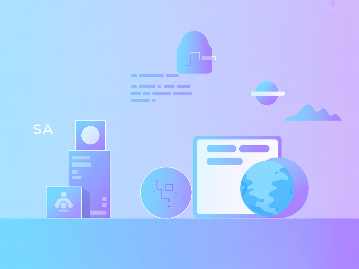 Vectorized SaaS illustration of data scraping automation
