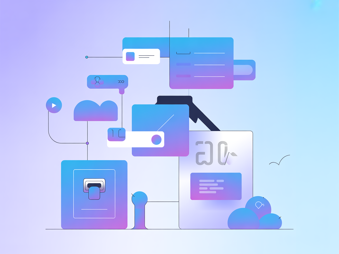 Minimal vector of remote connection and Mac system icons