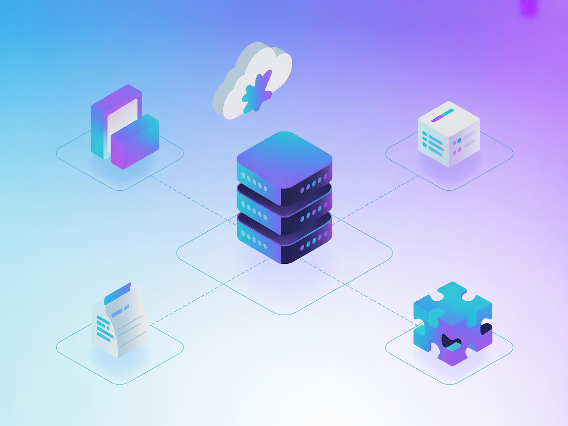 Minimalist document search and knowledge retrieval illustration