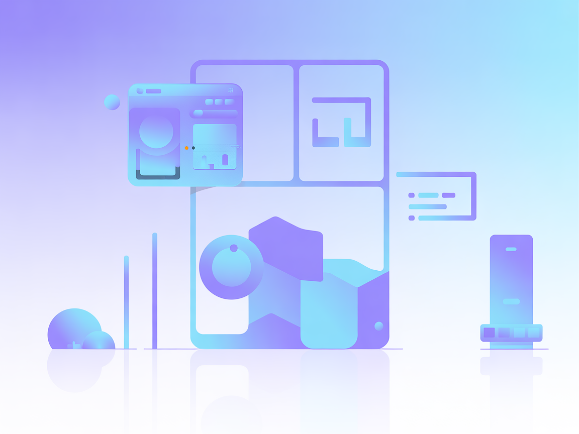 Minimalist SaaS illustration representing automated web report generation