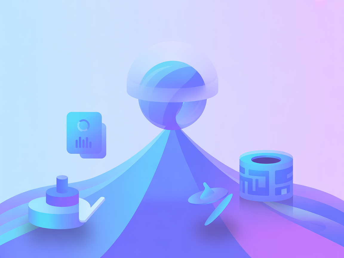Minimalist illustration of AI and security tools interacting