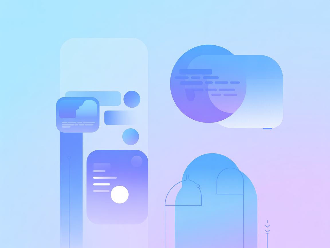 Minimalist vector illustration representing AI-powered Meilisearch integration