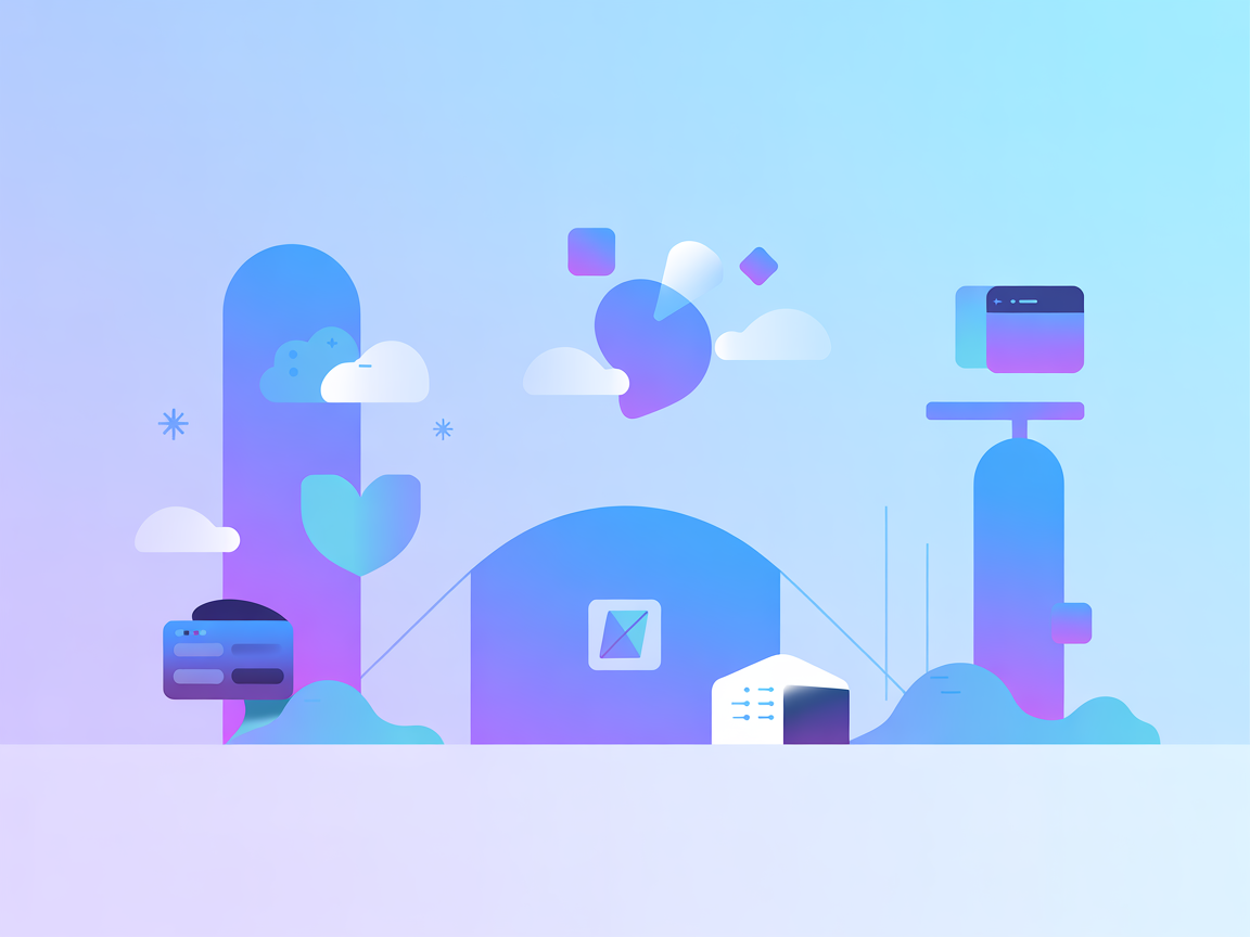 Minimalist vector image representing AI integration with financial data for Mifos X MCP