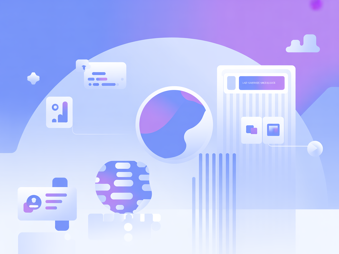 Minimalist vector image representing AI and workflow automation integration