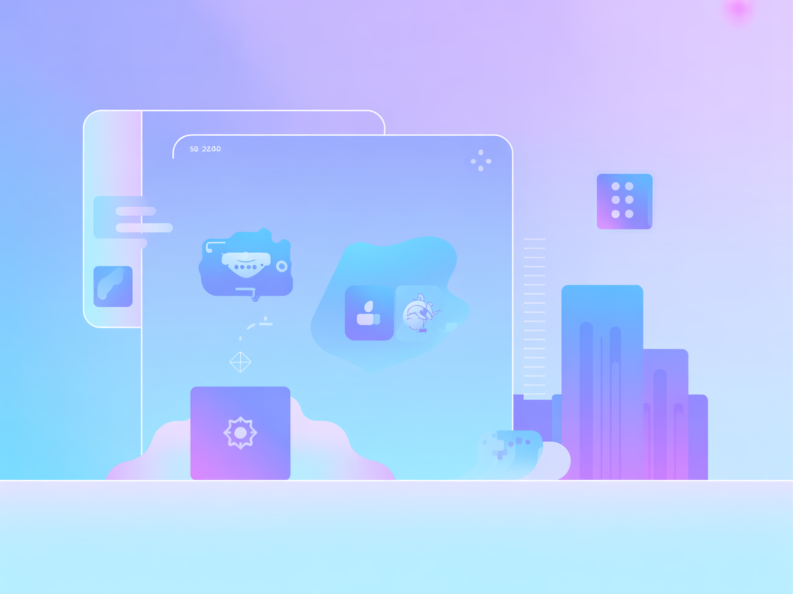 Minimalist SaaS vector illustration for ServiceNow MCP AI integration