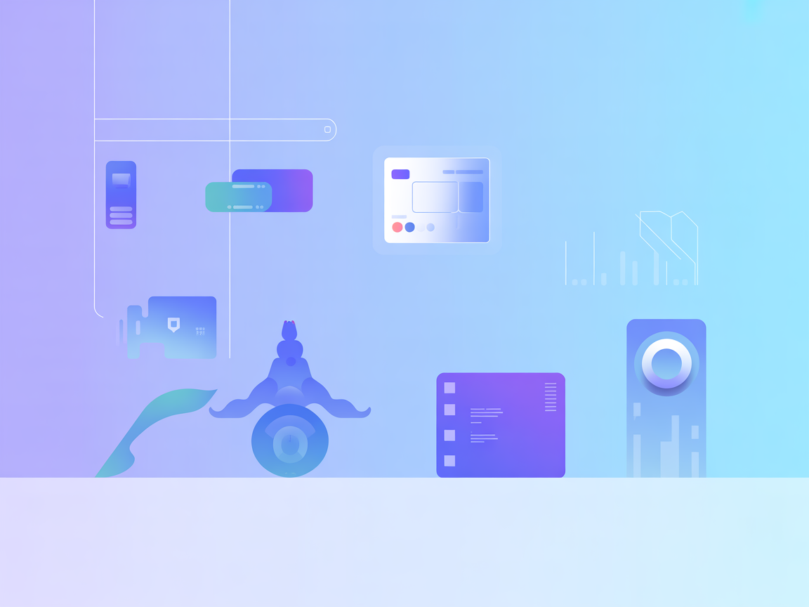 Minimalist vector showing token swap automation and blockchain transactions