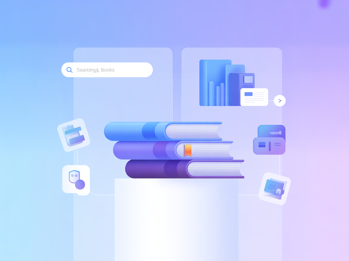 Minimalist vector of digital books and annotation management