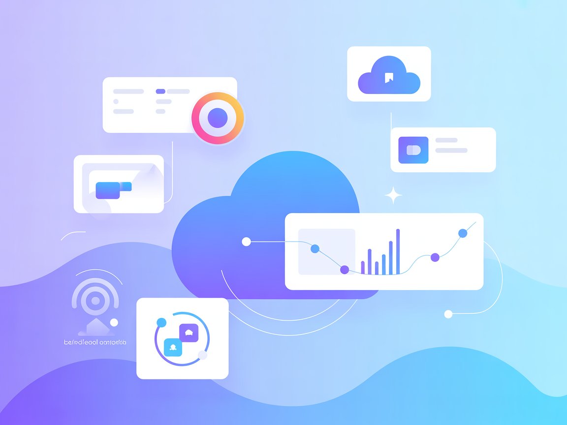 Minimalist RTC monitoring and analytics illustration