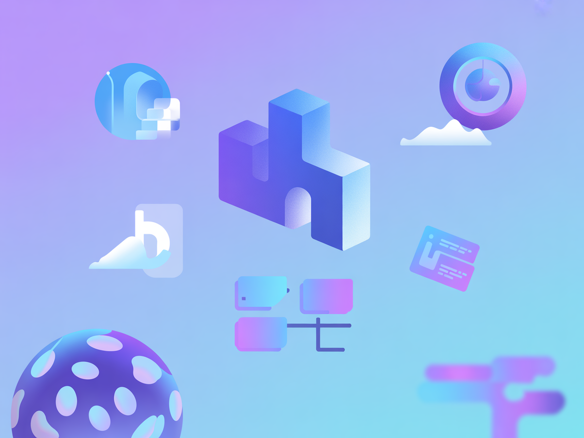 Minimalist vectorized SaaS weather integration illustration