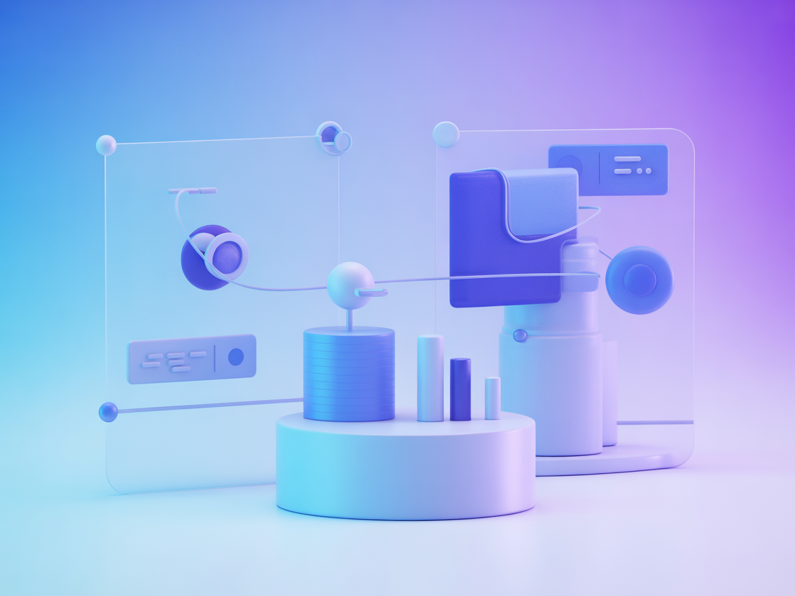 Vector image showing dynamic feature flag control