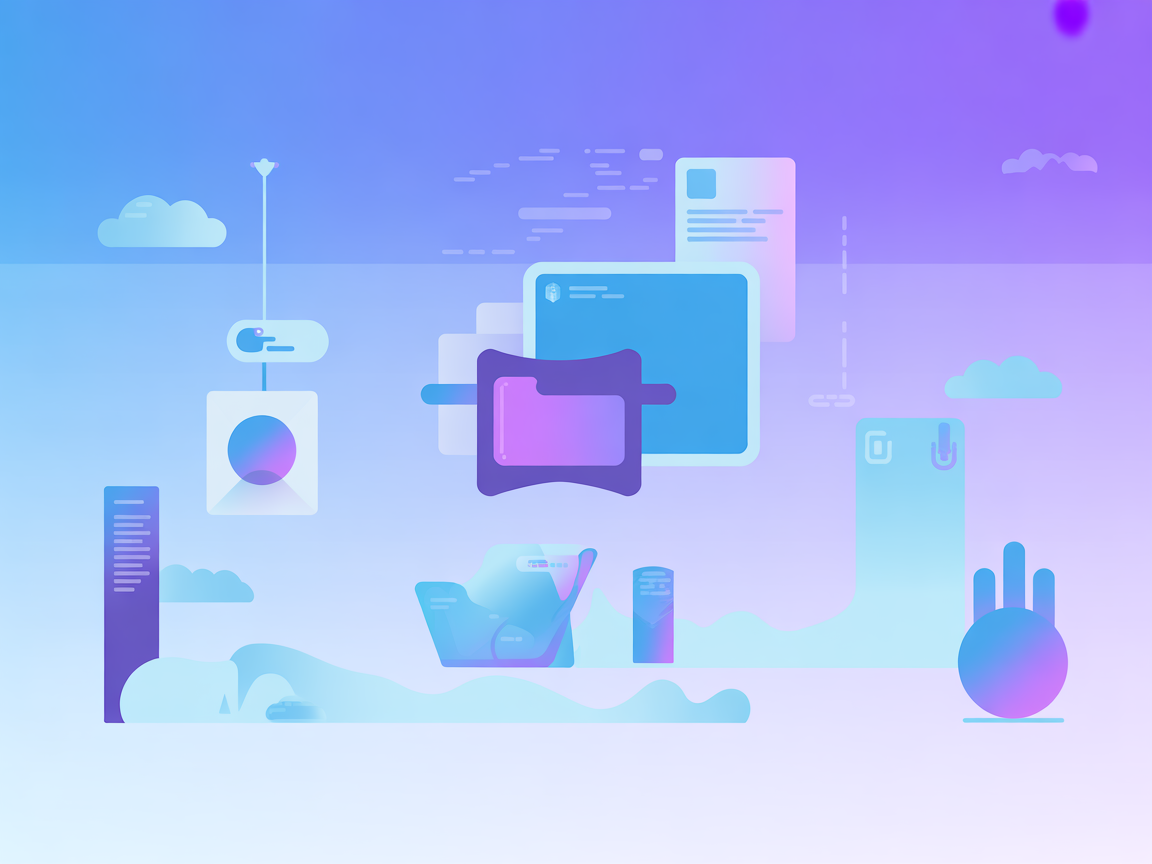 Minimalist vector art showing Docker images and GitHub Actions workflow symbols