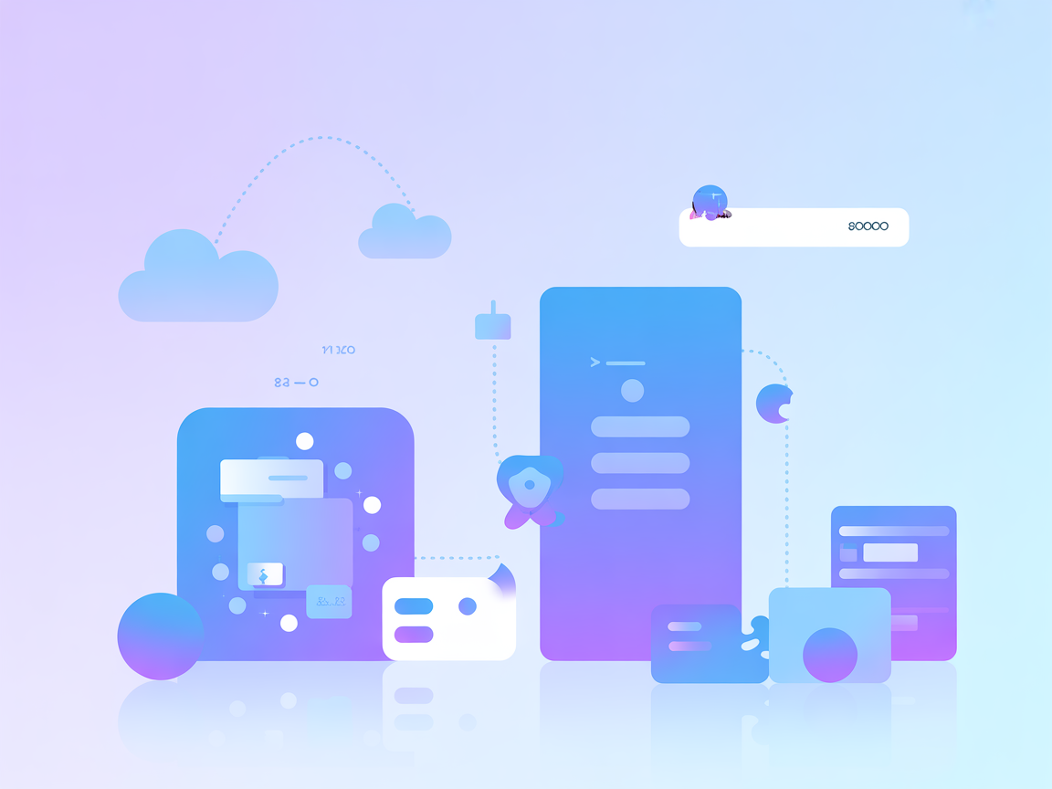Minimalist illustration representing AI-powered ShaderToy integration