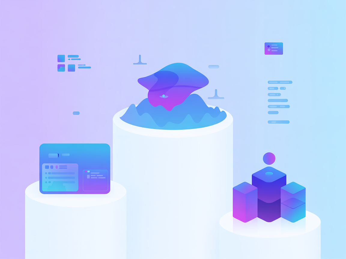 Minimalist vector image representing API server integration with Pinecone