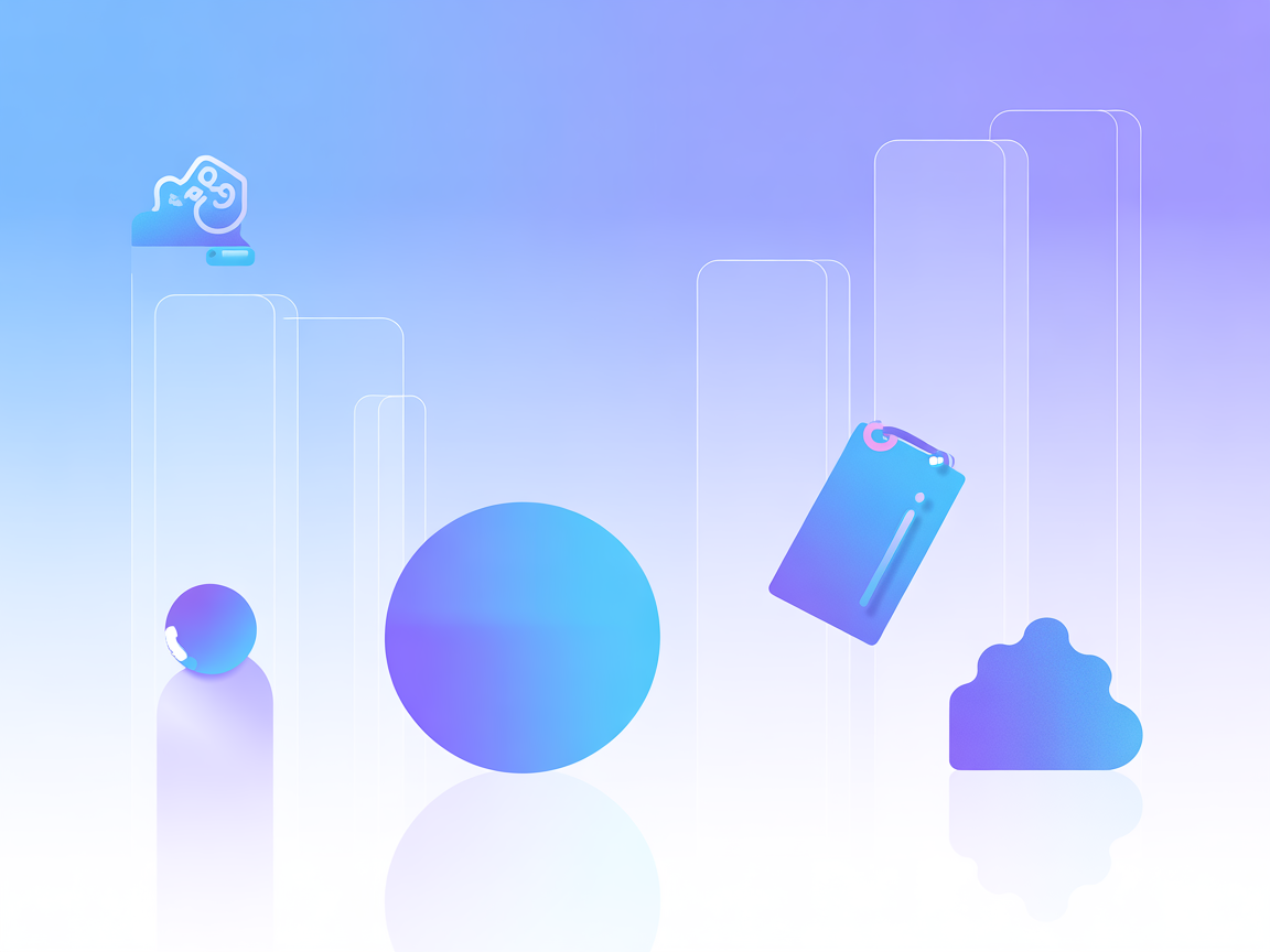 Minimalist MongoDB SaaS integration illustration