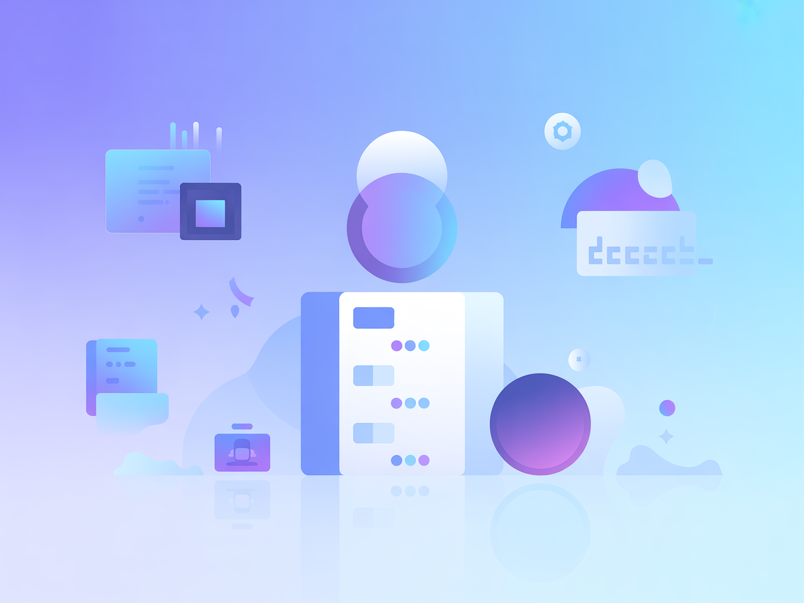 Blue and purple vector image symbolizing automated network monitoring