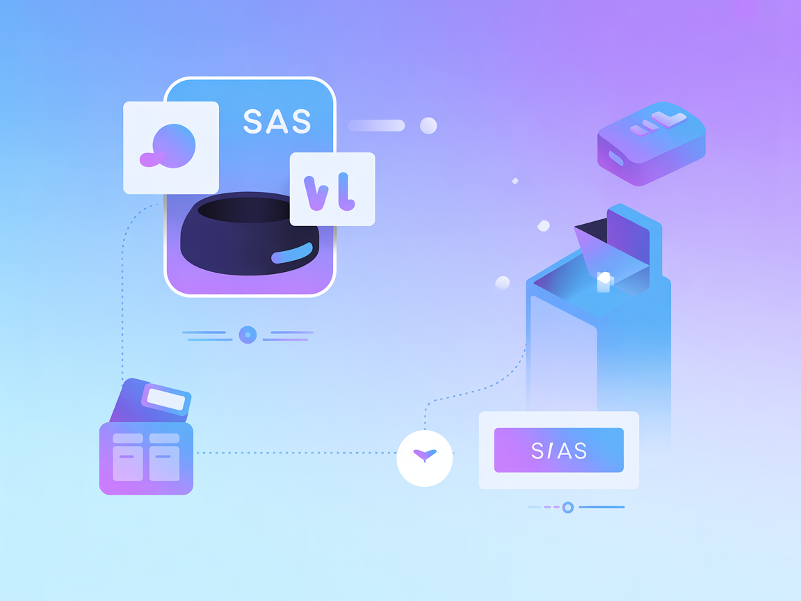 Vector SaaS concept showing enterprise customization and workflow integration