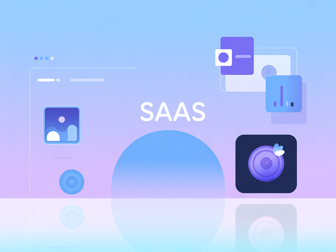 Minimalist cloud pipeline automation illustration