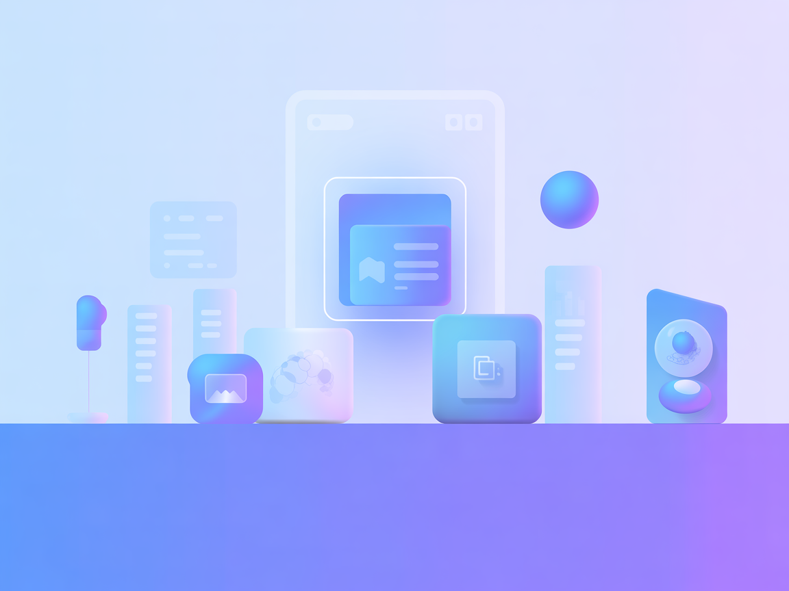 Minimalist vector showing content creation and formatting capabilities