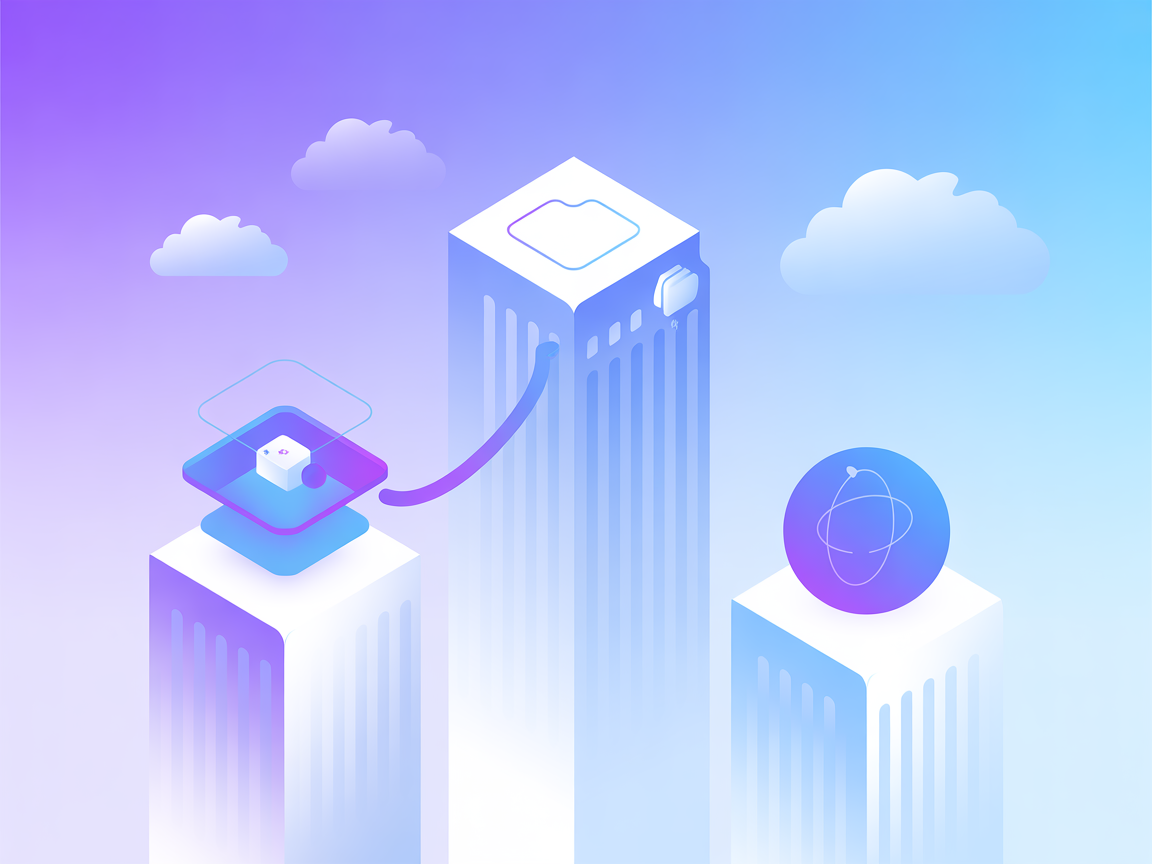 Minimalist vector representation of AI integration with SEC filings and data access