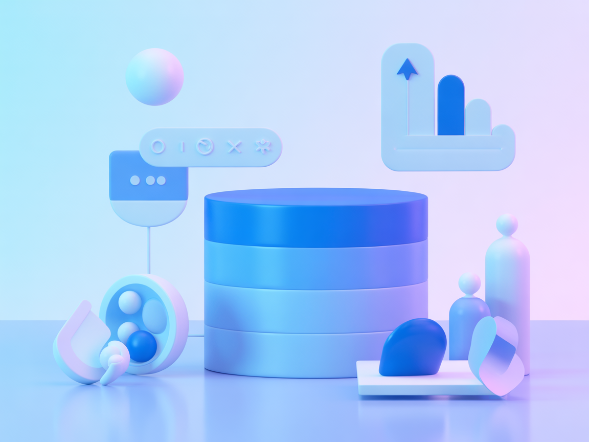Minimalist SaaS vector showing AI agent managing cloud services