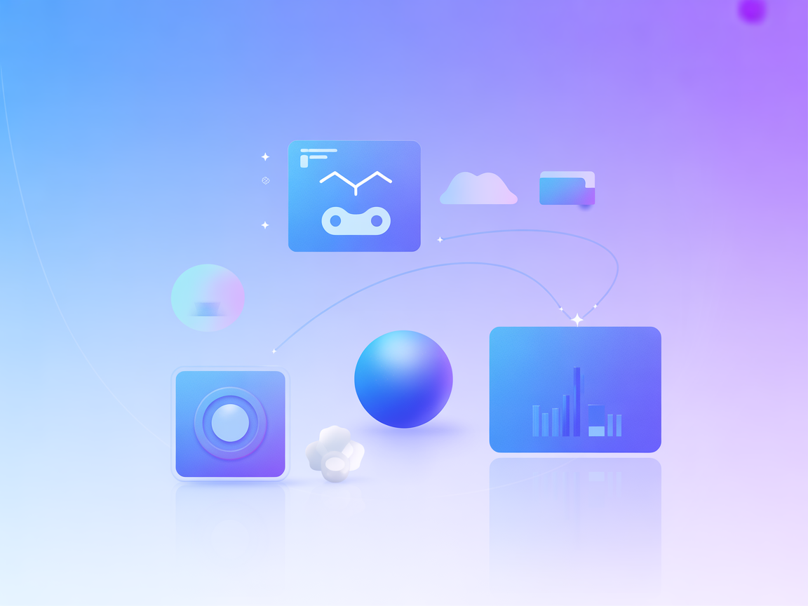Minimalist vector with cloud and server icons for easy setup