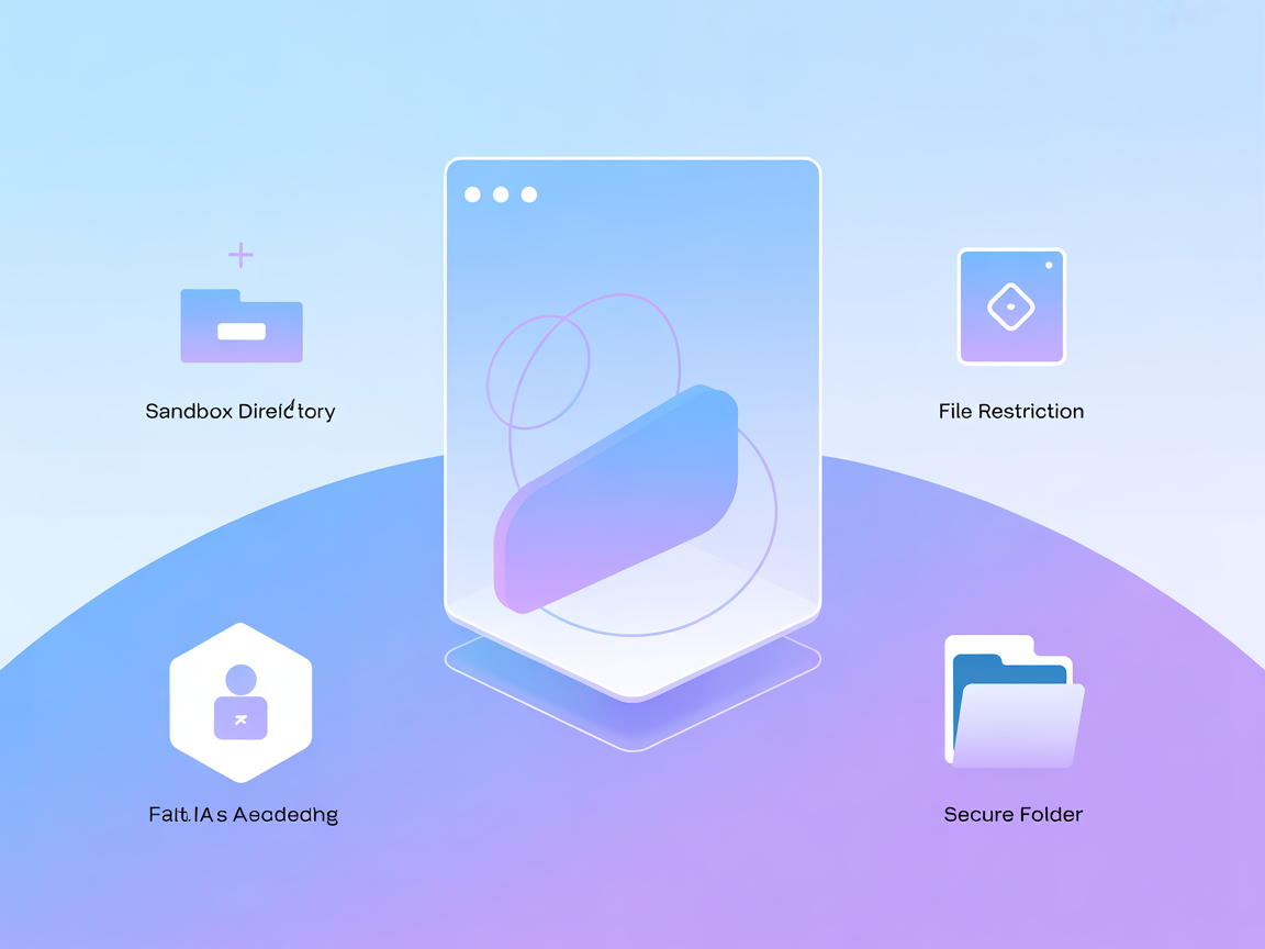 Minimalist secure folder and file restriction icons