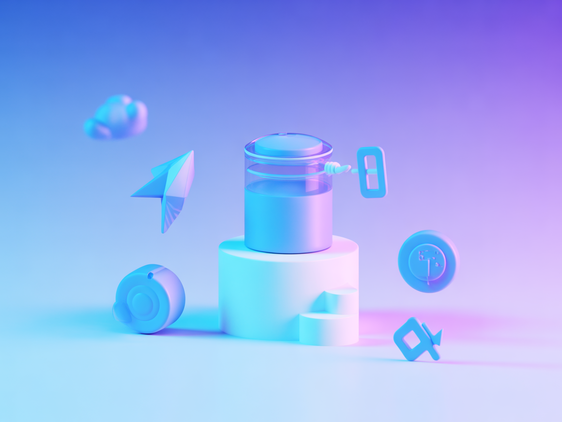 Vector illustration of accounting automation with Xero