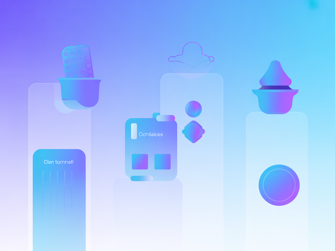 Minimalist vector image for SaaS configuration