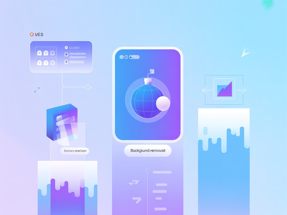 Minimalist vector icons of creative style, image customization, and style transfer
