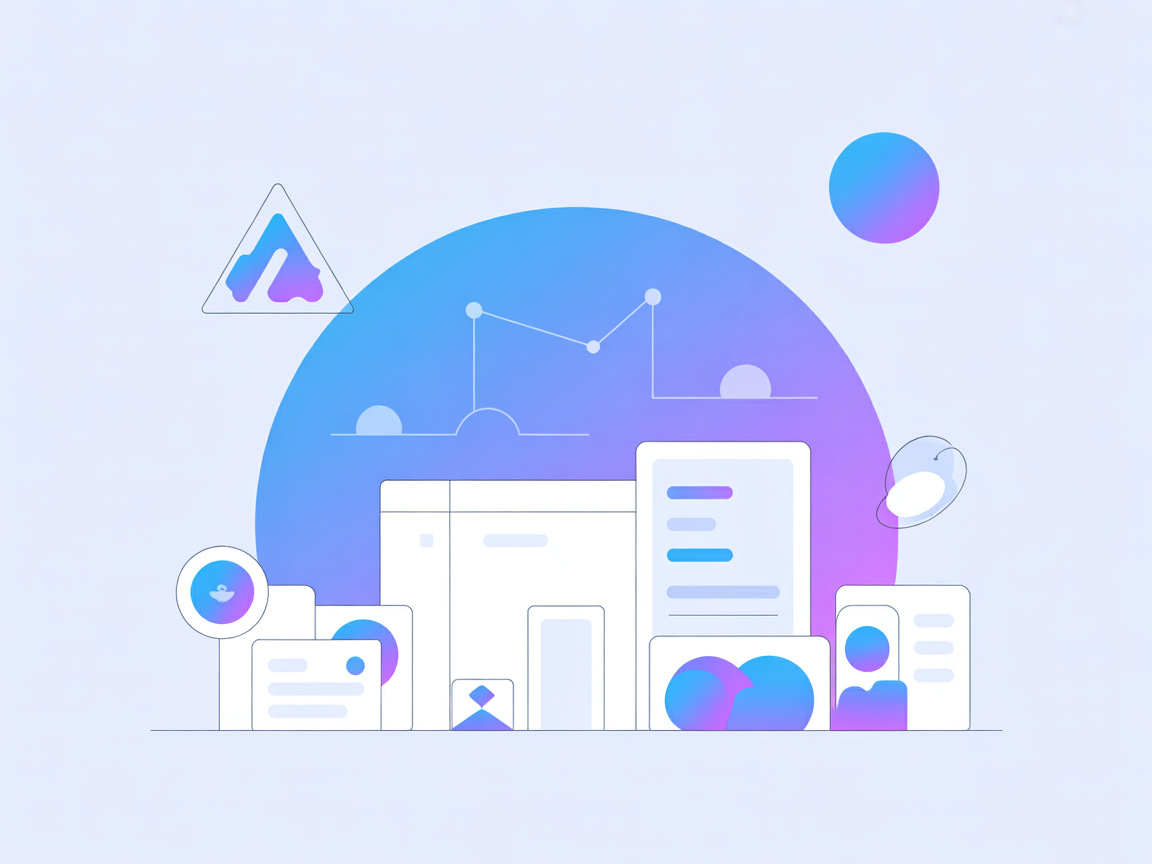 Minimalist Ghost CMS management illustration
