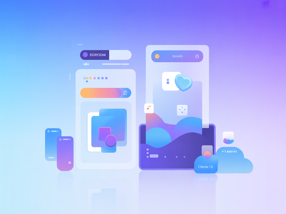 Vector icons representing user and audit management