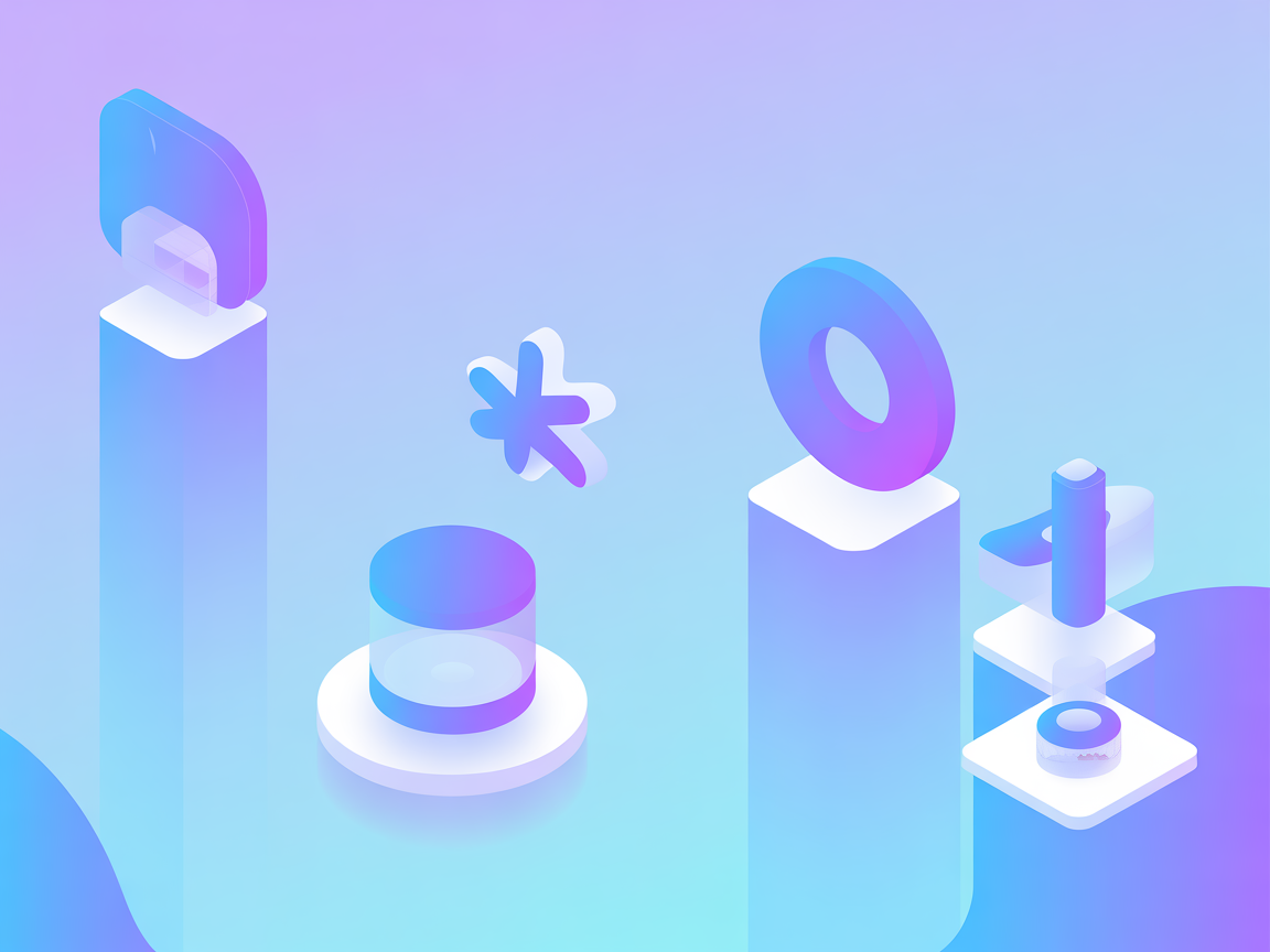 Minimalist vector SaaS environment representing cloud management and automation