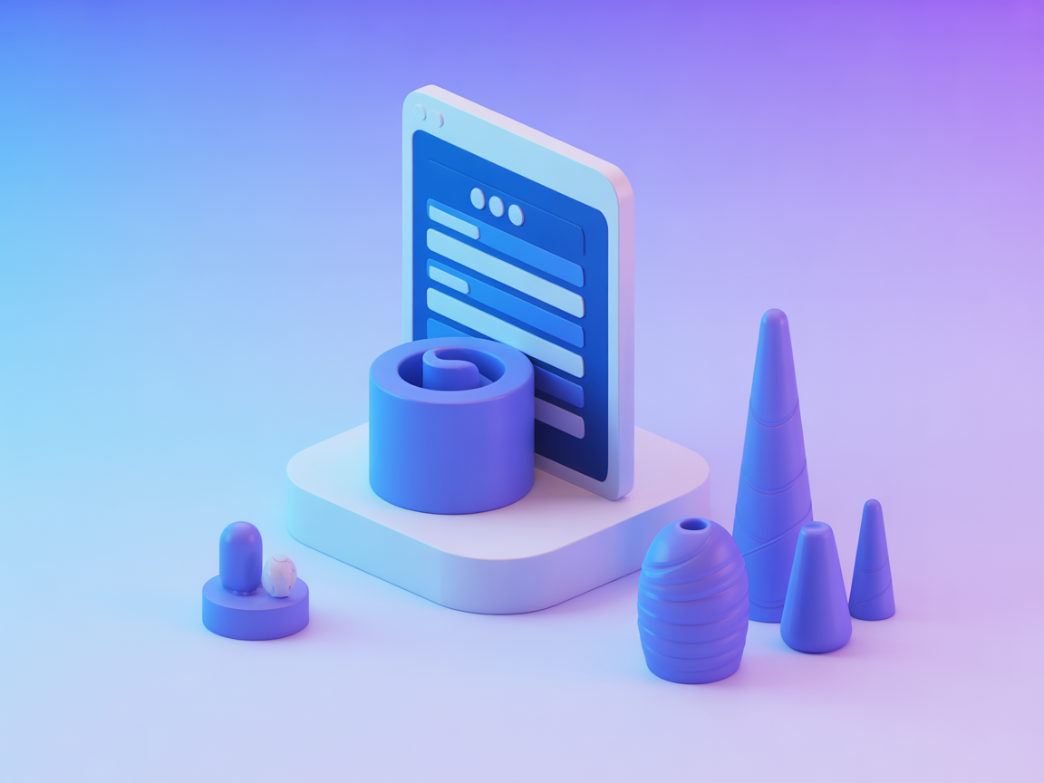 Minimalist SaaS websearch integration illustration