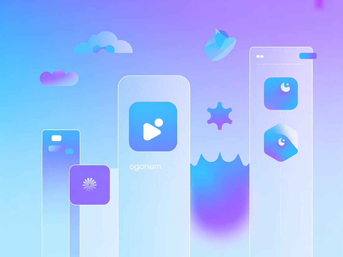 Vector image showing AI-driven template and contact management
