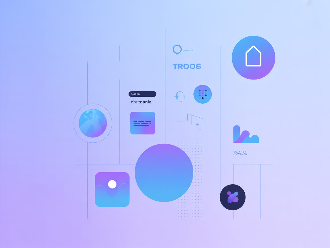 Minimalist SaaS vector with data optimization symbols