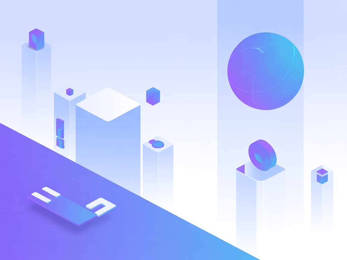 Minimalist SaaS vector illustration representing multi-chain blockchain integration