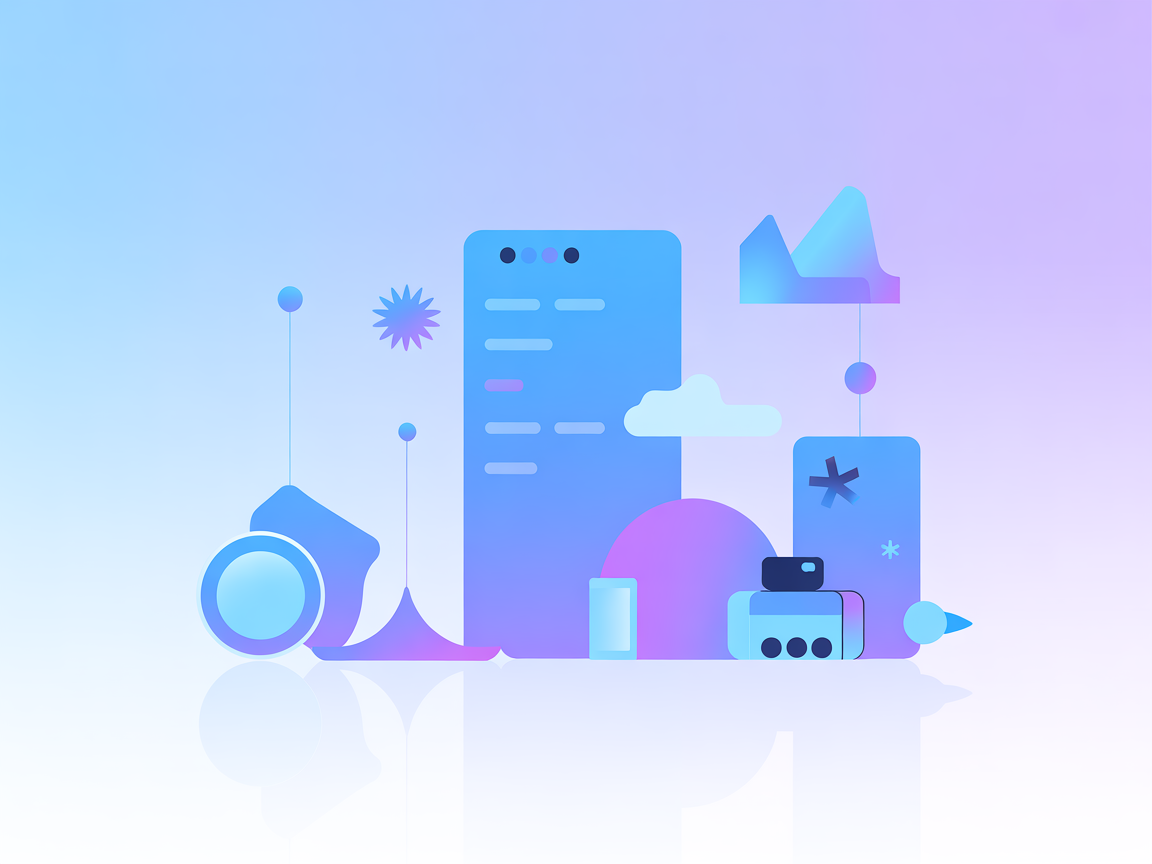 Minimalist image upload and management vector art