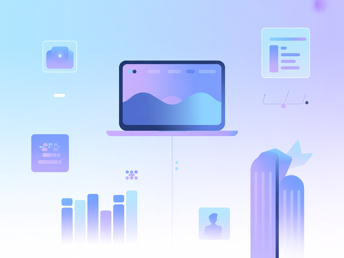 Minimalist illustration of AI automation with Python