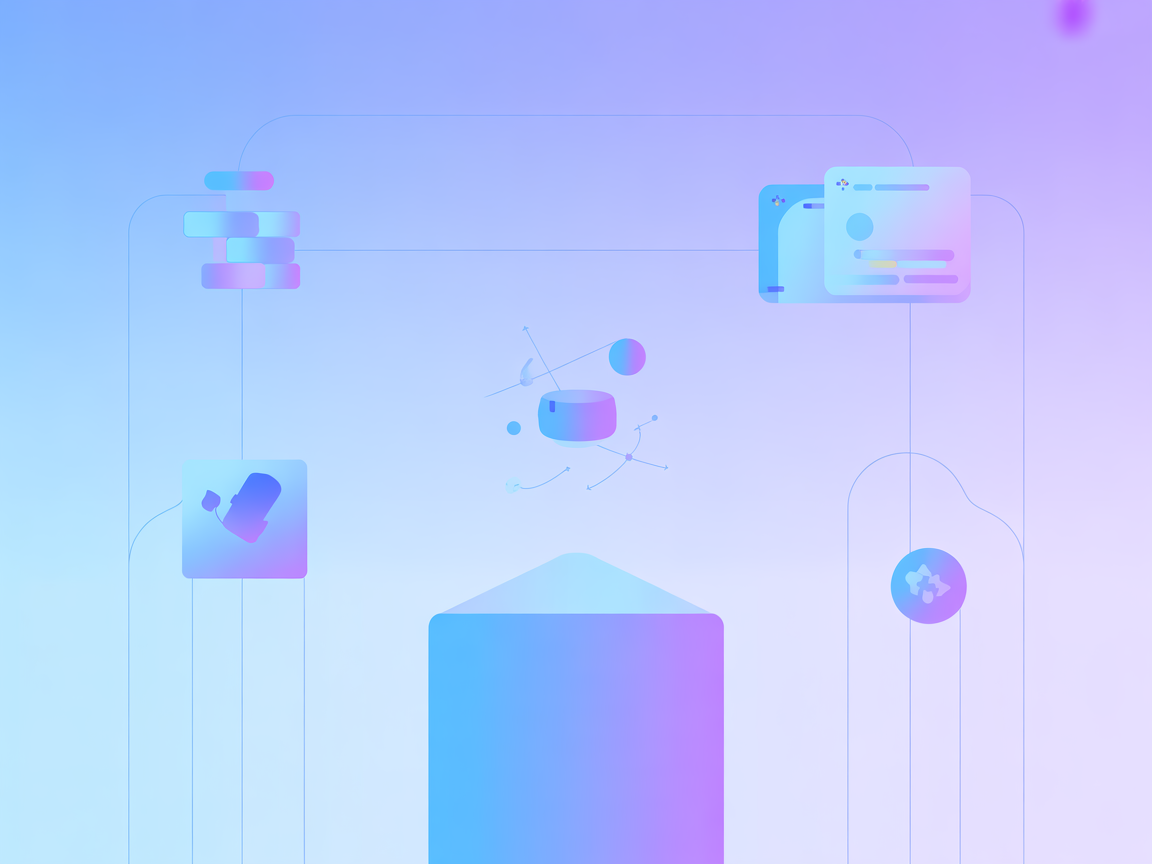Minimalist SaaS vector of AI-powered server integration