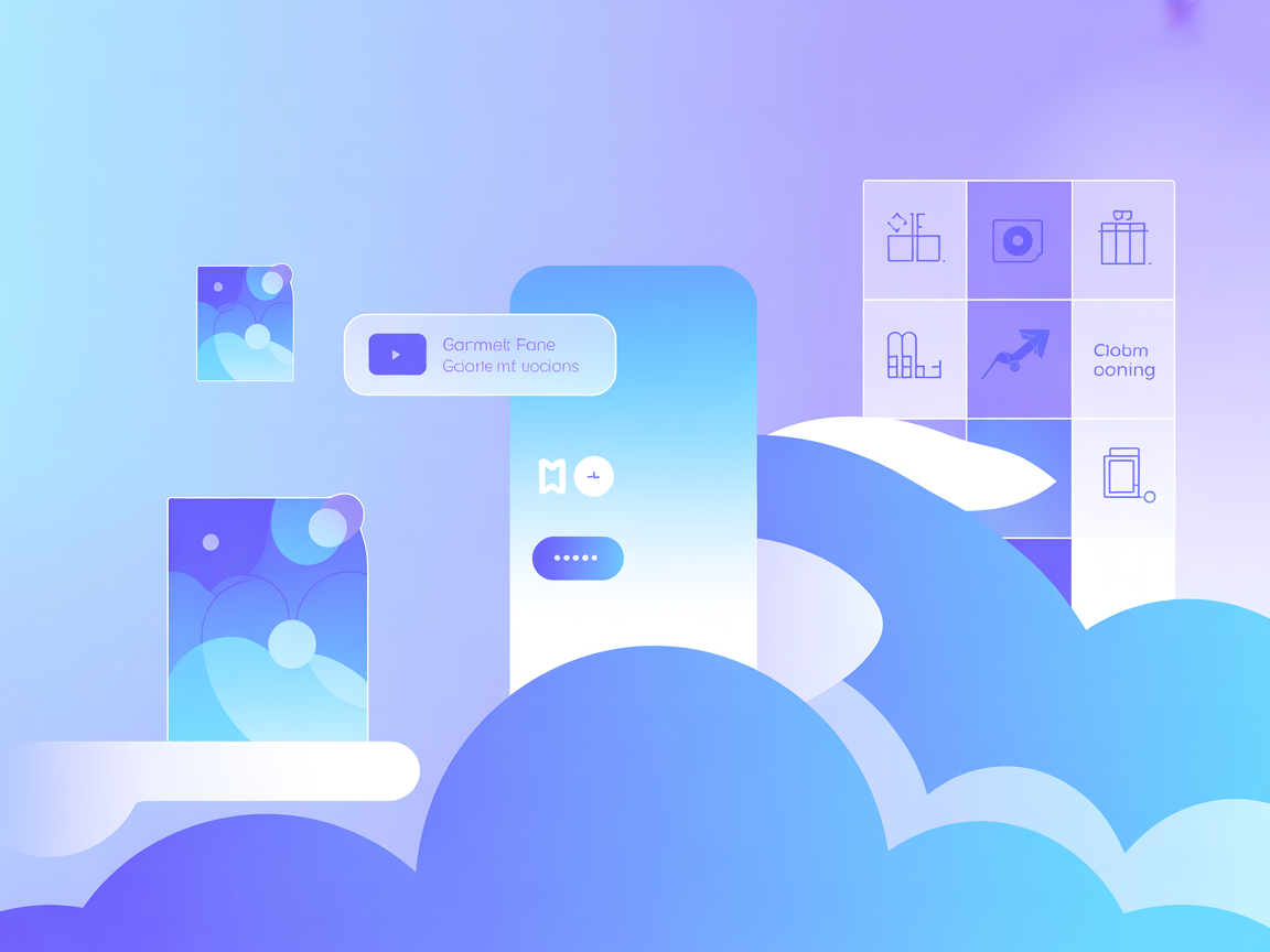 Minimalist AI flashcard and spaced repetition integration illustration