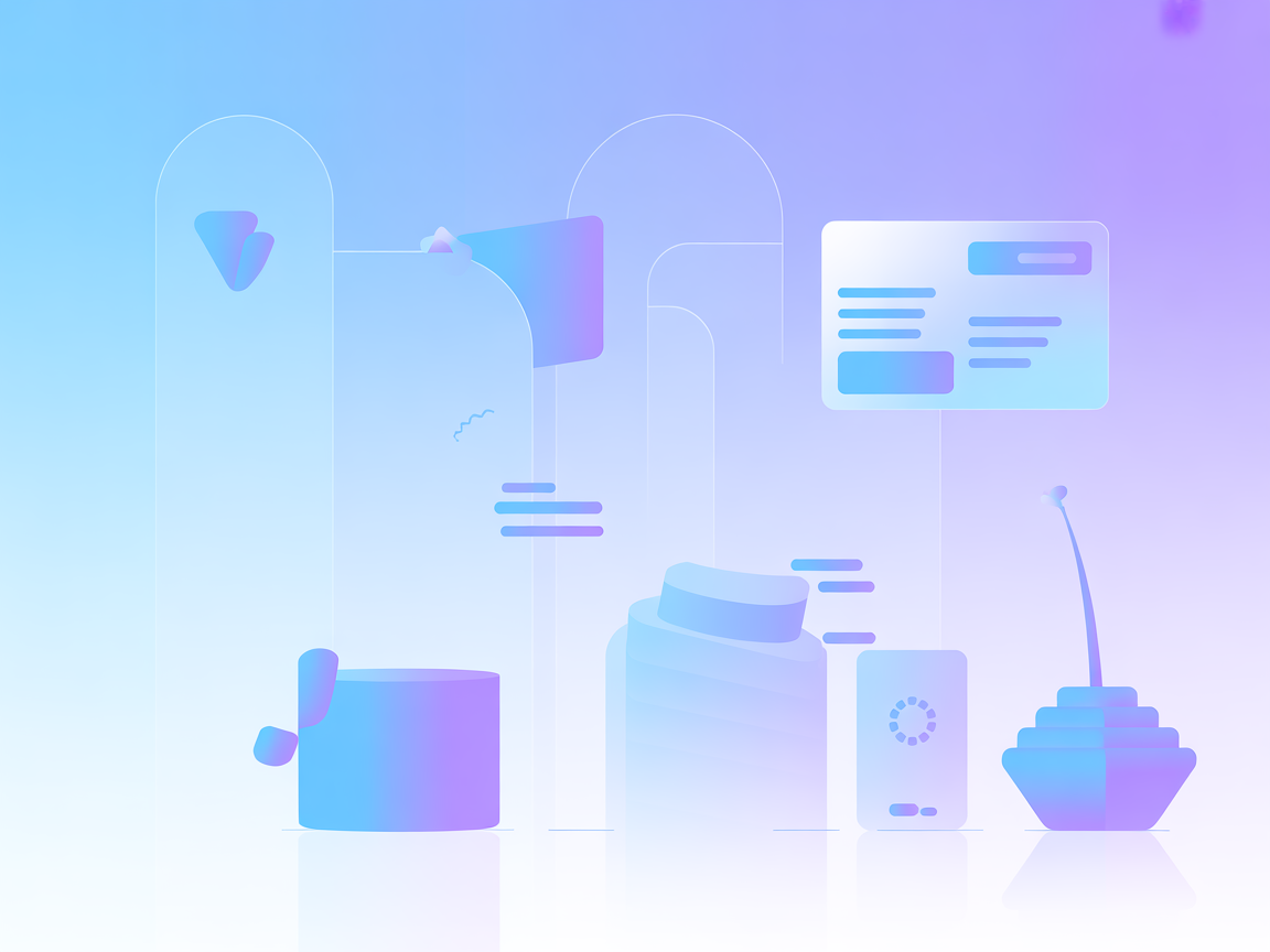 API analytics and traffic visualization in minimalist vector style