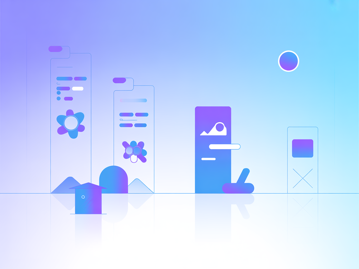 Minimalist SaaS vector showing blockchain and AI integration