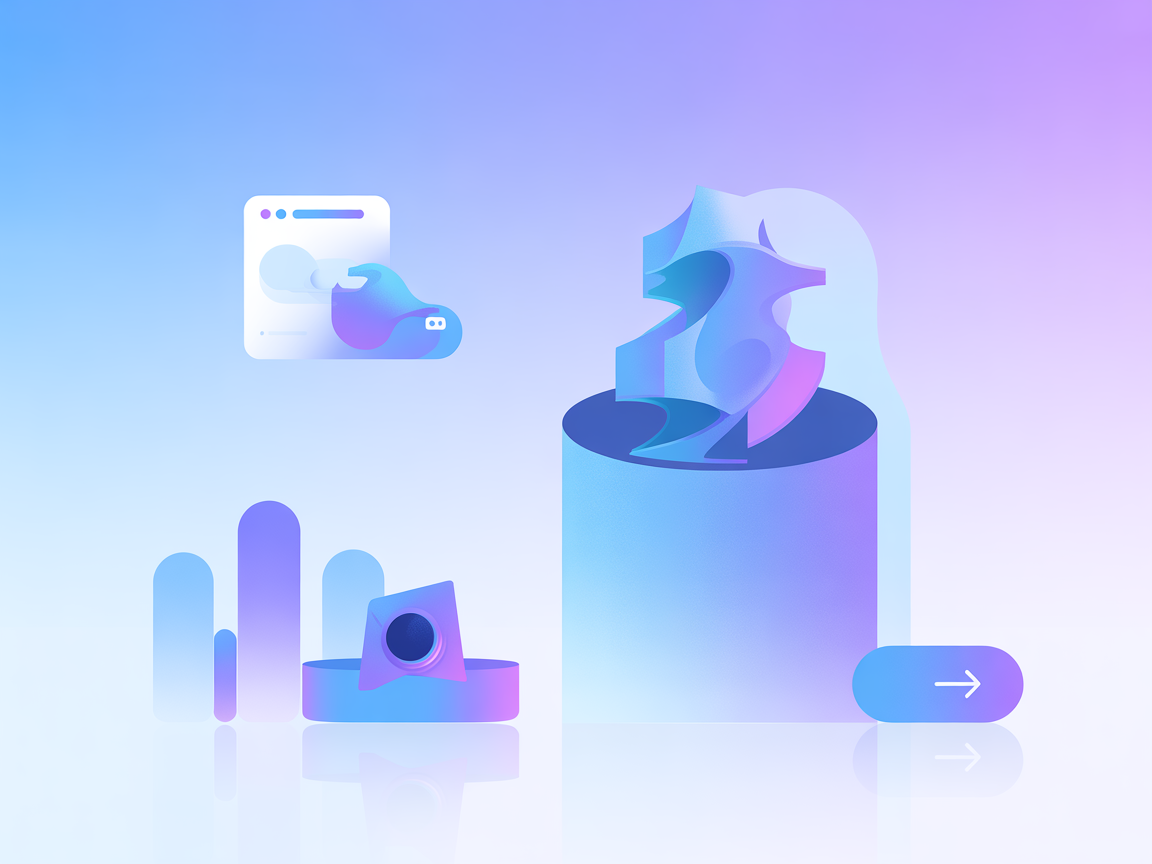 Minimalist vector image showing identity management workflow