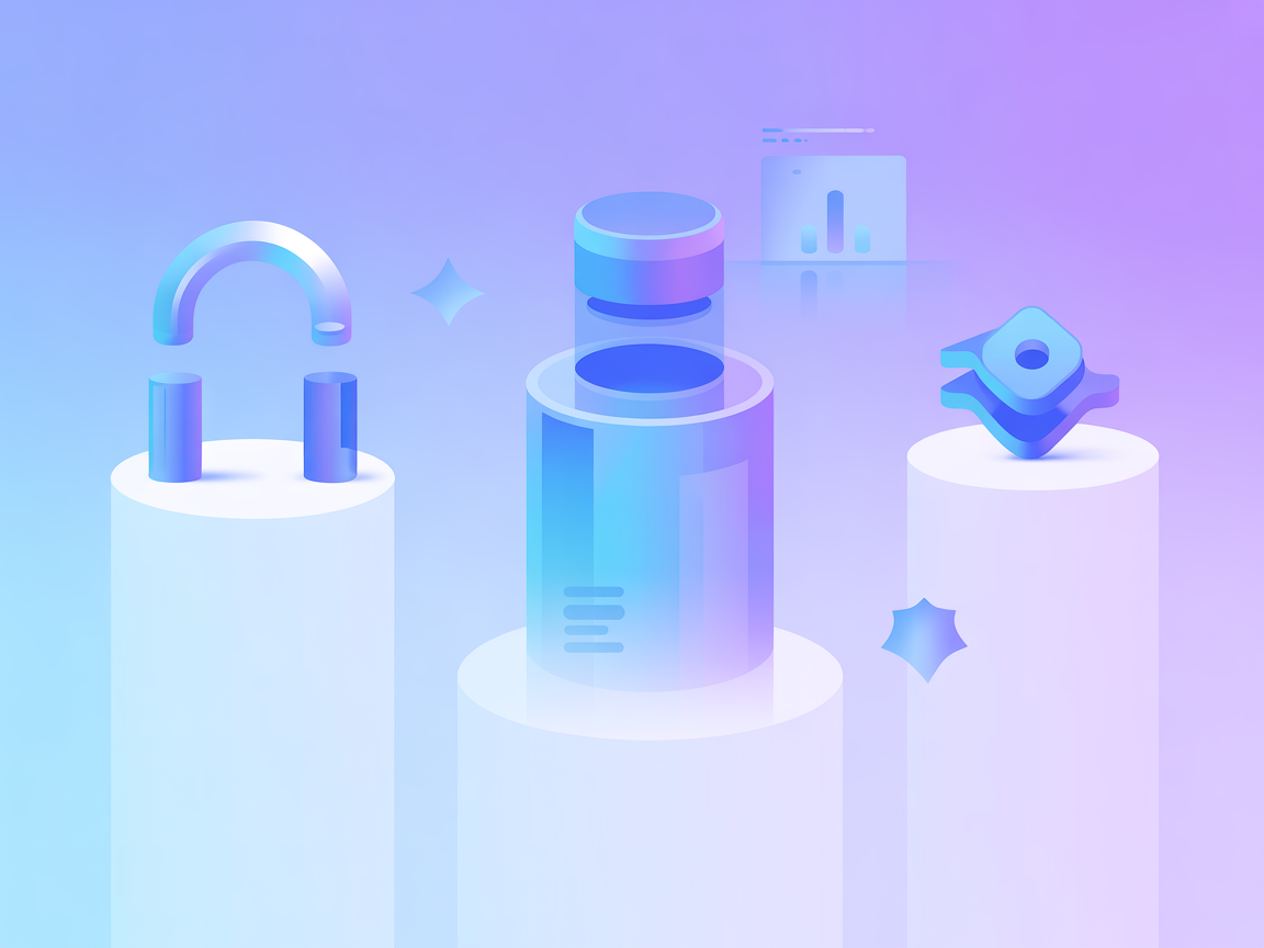 Minimalist quiz automation illustration