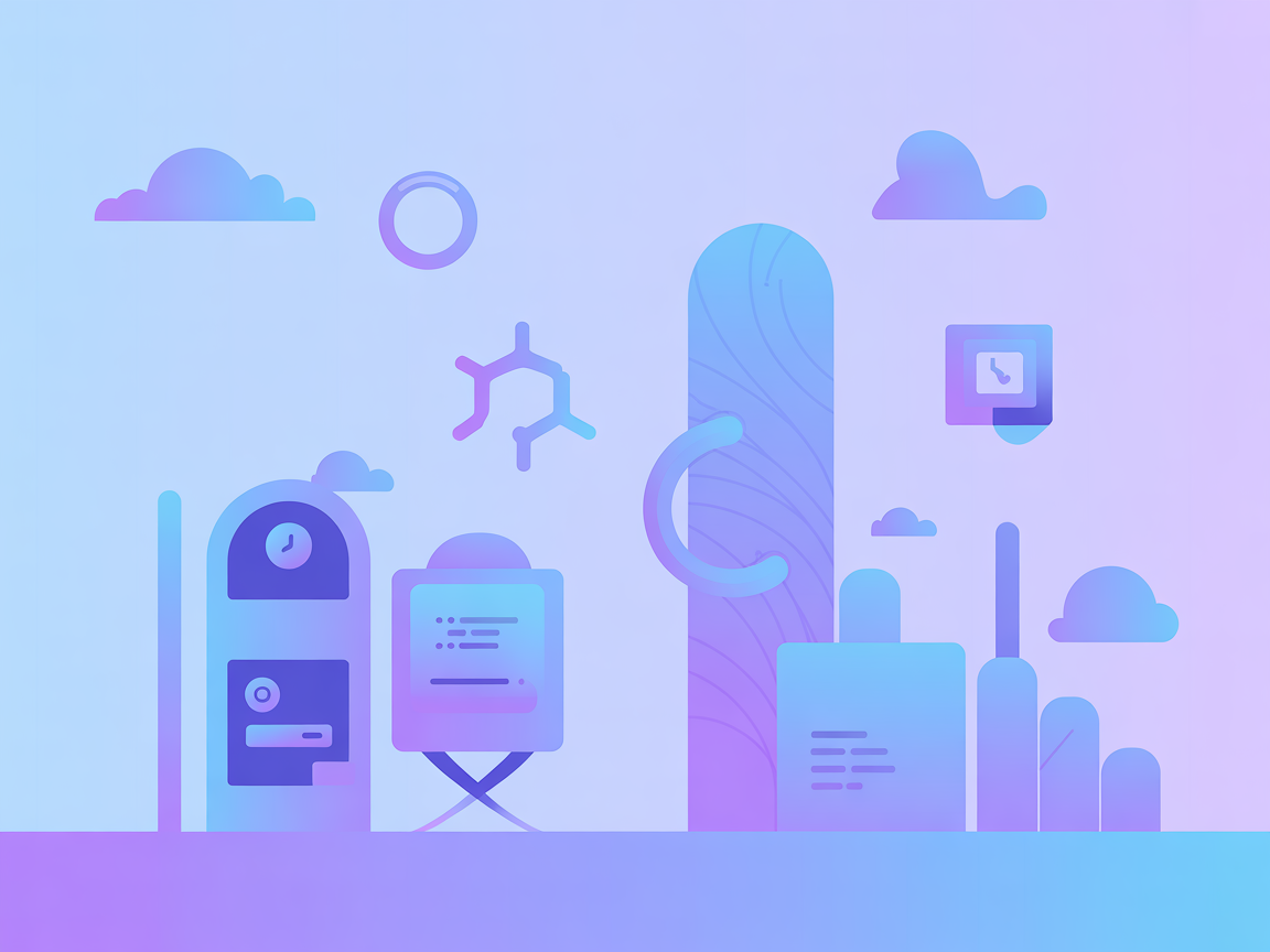 Modern minimalist AI assistant with search and file icons